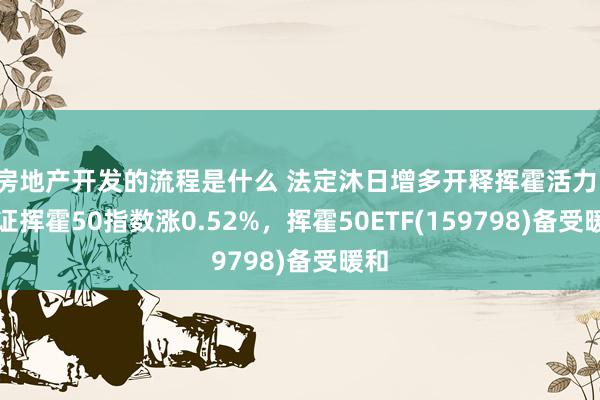 房地产开发的流程是什么 法定沐日增多开释挥霍活力，中证挥霍50指数涨0.52%，挥霍50ETF(159798)备受暖和