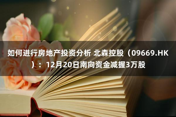 如何进行房地产投资分析 北森控股（09669.HK）：12月20日南向资金减握3万股