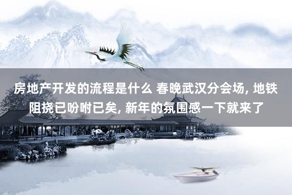 房地产开发的流程是什么 春晚武汉分会场, 地铁阻挠已吩咐已矣, 新年的氛围感一下就来了