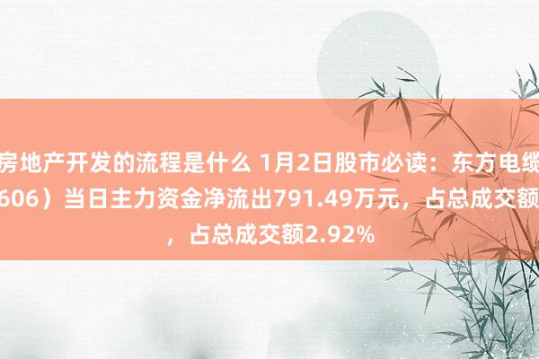 房地产开发的流程是什么 1月2日股市必读：东方电缆（603606）当日主力资金净流出791.49万元，占总成交额2.92%