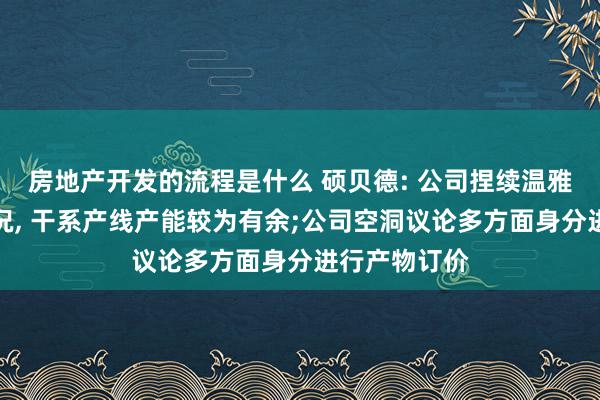 房地产开发的流程是什么 硕贝德: 公司捏续温雅市集变化情况, 干系产线产能较为有余;公司空洞议论多方面身分进行产物订价