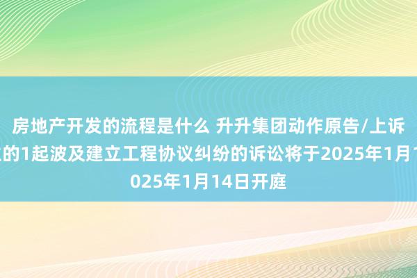 房地产开发的流程是什么 升升集团动作原告/上诉东说念主的1起波及建立工程协议纠纷的诉讼将于2025年1月14日开庭