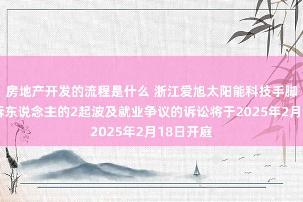 房地产开发的流程是什么 浙江爱旭太阳能科技手脚原告/上诉东说念主的2起波及就业争议的诉讼将于2025年2月18日开庭