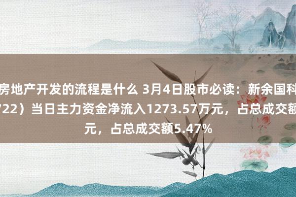 房地产开发的流程是什么 3月4日股市必读：新余国科（300722）当日主力资金净流入1273.57万元，占总成交额5.47%