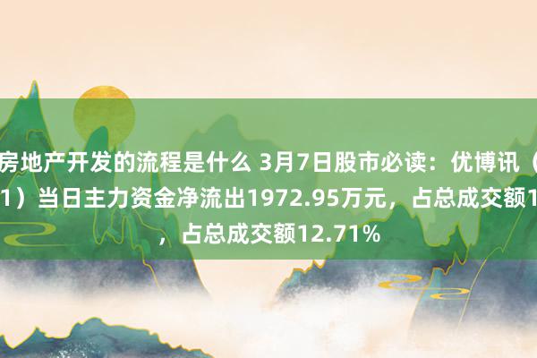 房地产开发的流程是什么 3月7日股市必读：优博讯（300531）当日主力资金净流出1972.95万元，占总成交额12.71%